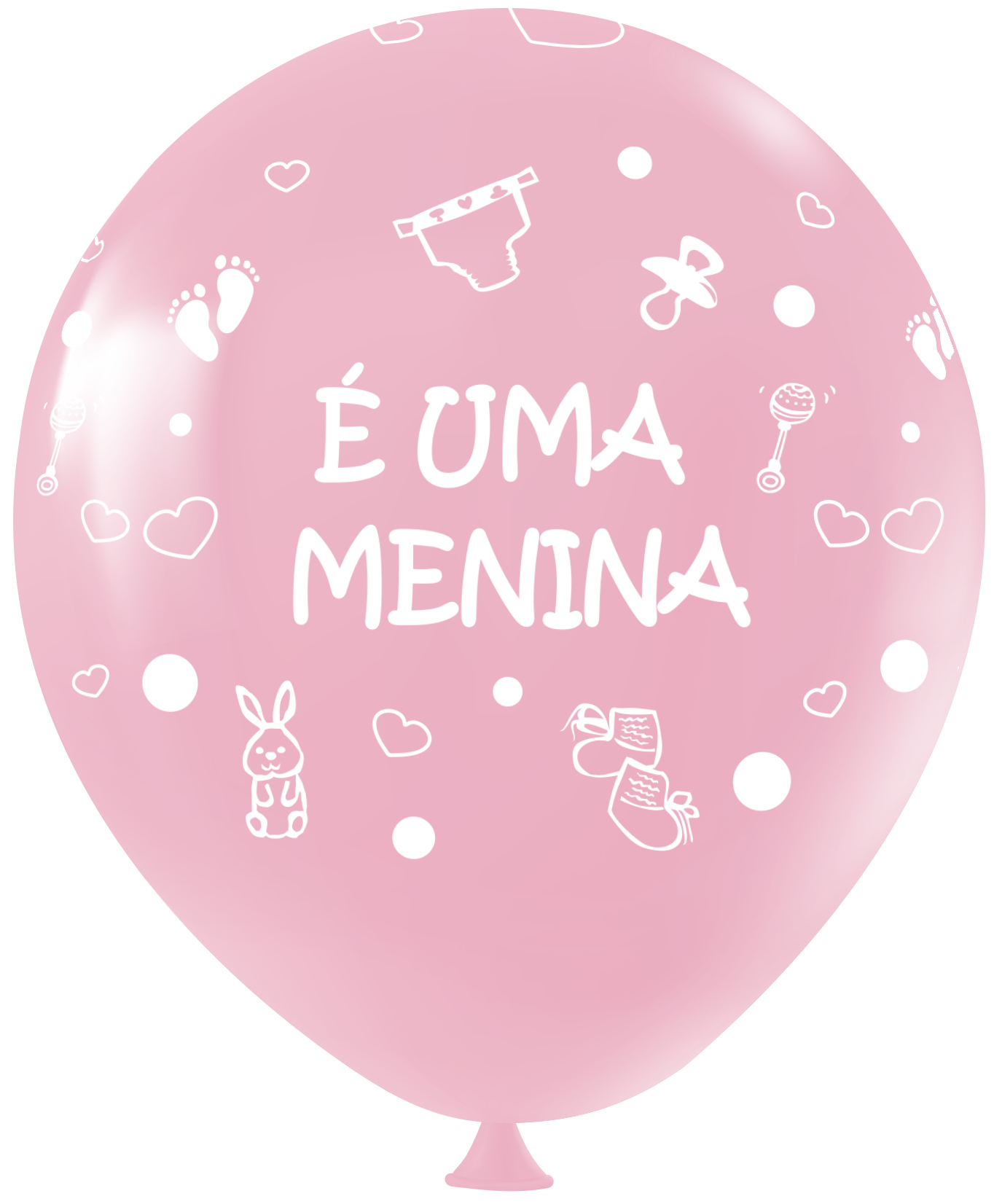 CHA DE BEBE MENINA - ROSA CLARO COM BRANCO copiar