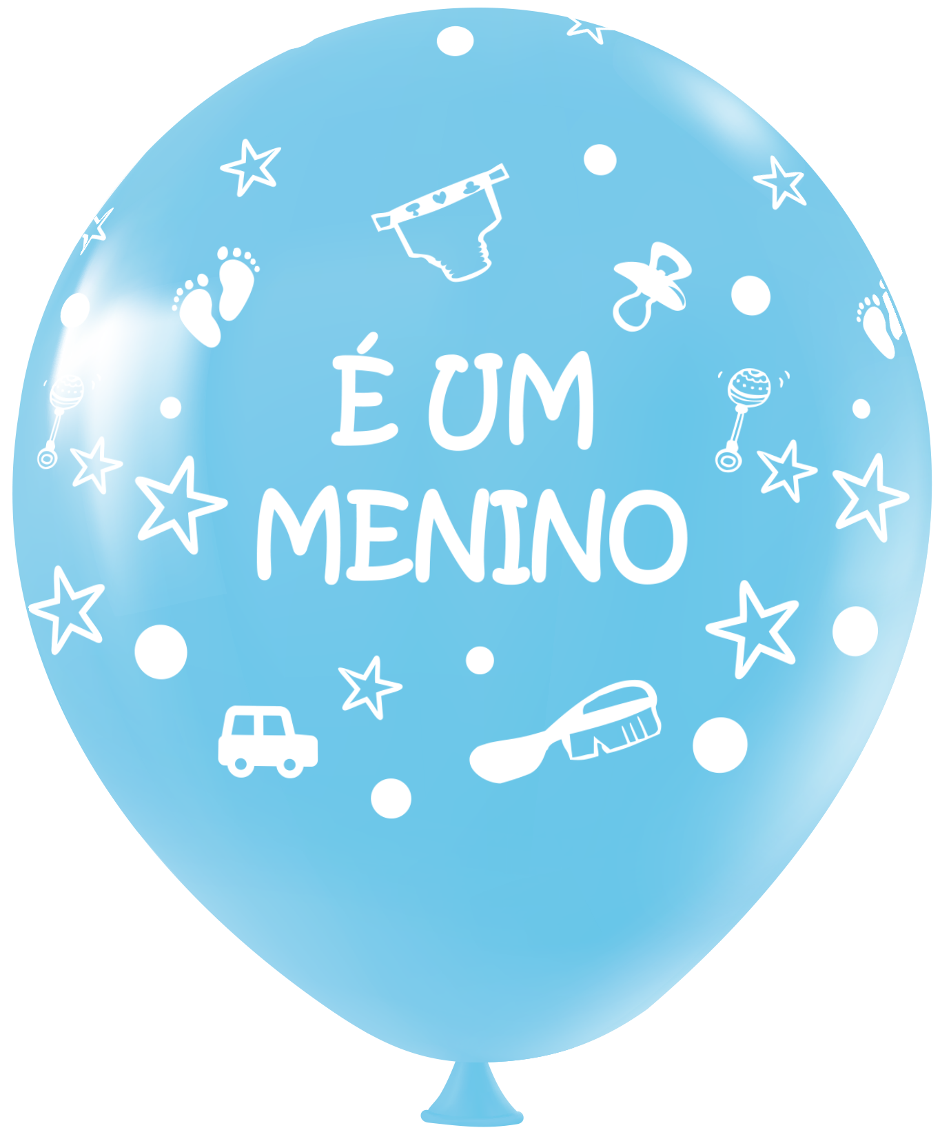 CHA DE BEBE MENINO - AZUL CLARO COM BRANCO copiar