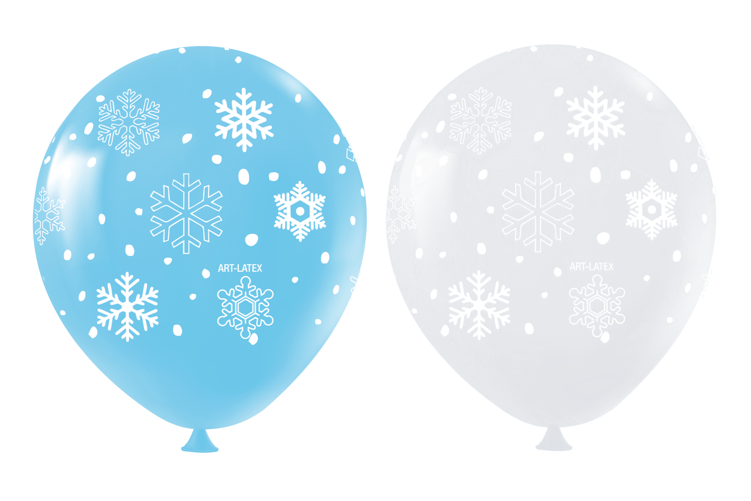 BALÃO 11 FLOCO DE NEVE C25 SORTIDO